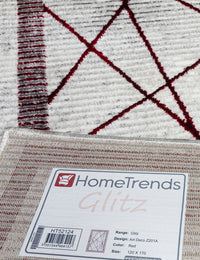 Glitz Art Deco - Red rug, 200 x 300 cm size