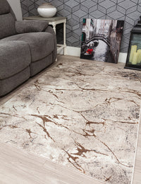 Glitz Marble - Beige rug, 120 x 170 cm size
