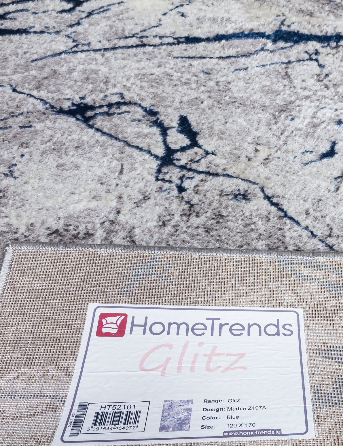 Glitz Marble - Blue rug, 200 x 300 cm size