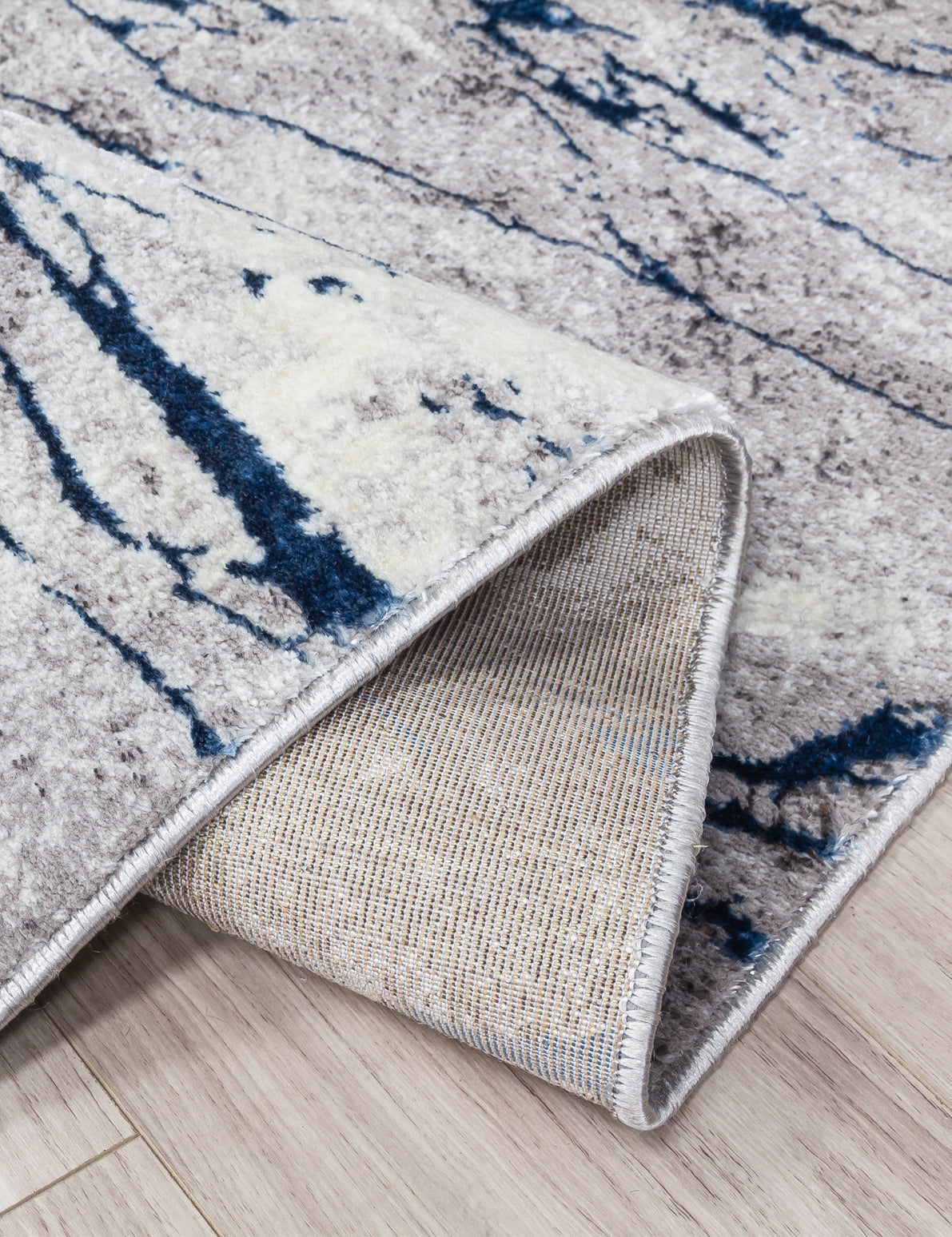 Glitz Marble - Blue rug, 67 x 240 cm size