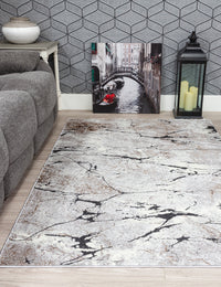 Glitz Marble - Grey rug, 80 x 150 cm size