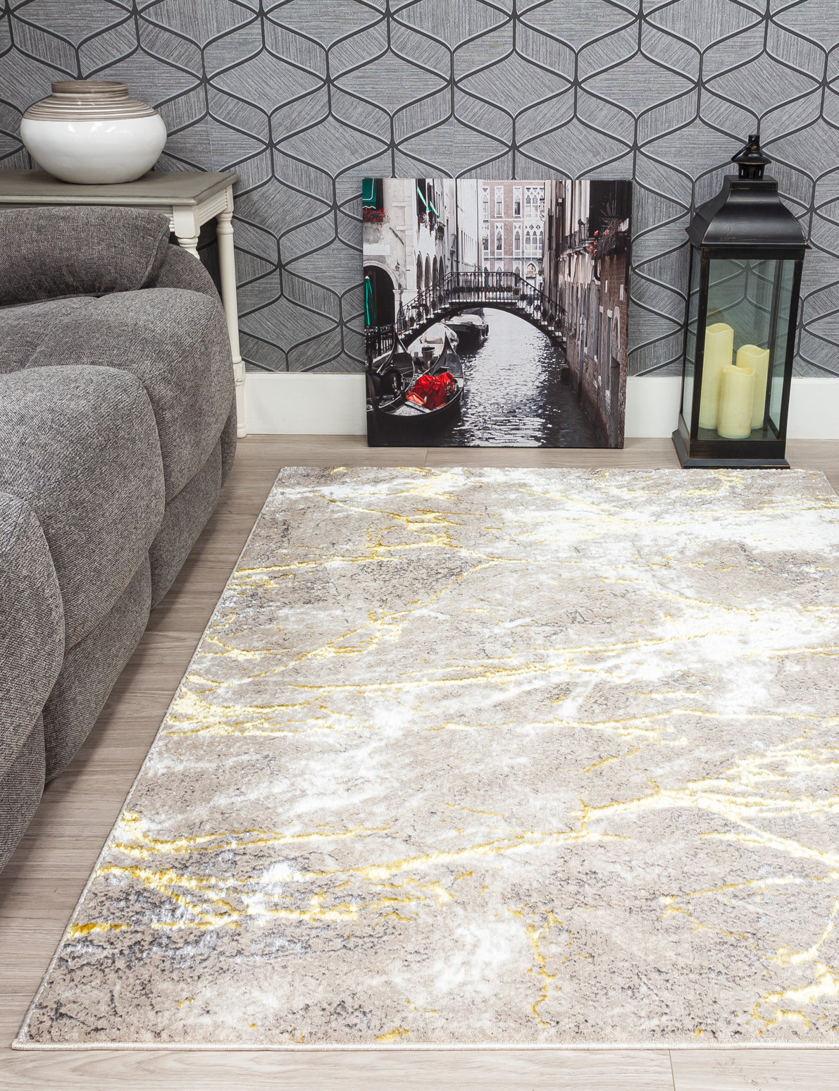 Glitz Marble - Ochre rug, photo 5
