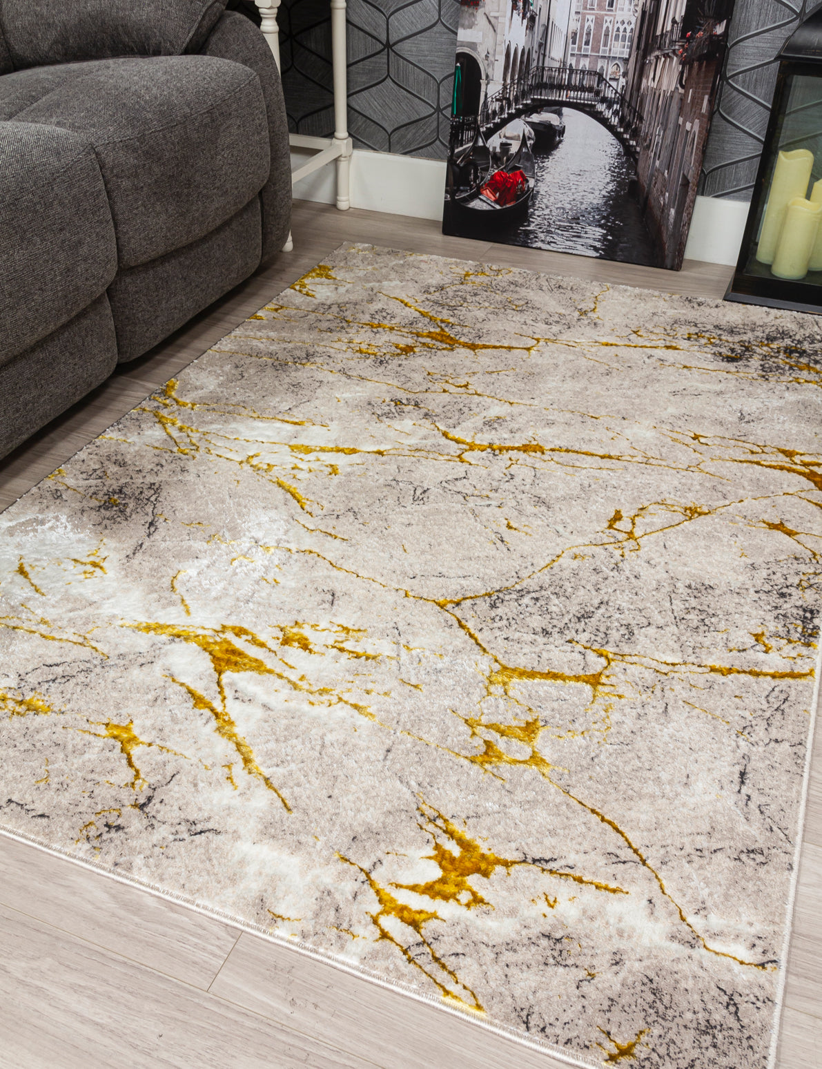 Glitz Marble - Ochre rug, photo 6