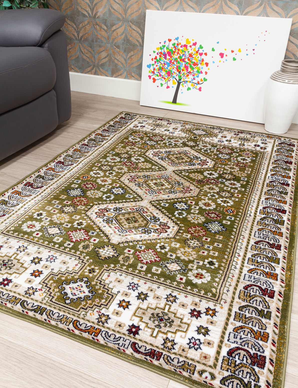 Aziza Katana - Green rug, photo 6