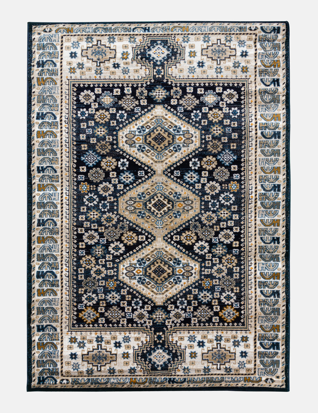 Aziza Katana - Navy rug from The Mattress Store Ireland