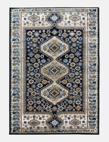 Aziza Katana - Navy rug from The Mattress Store Ireland