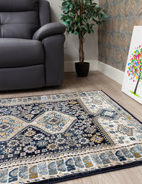 Aziza Katana - Navy rug, 120 x 170 cm size