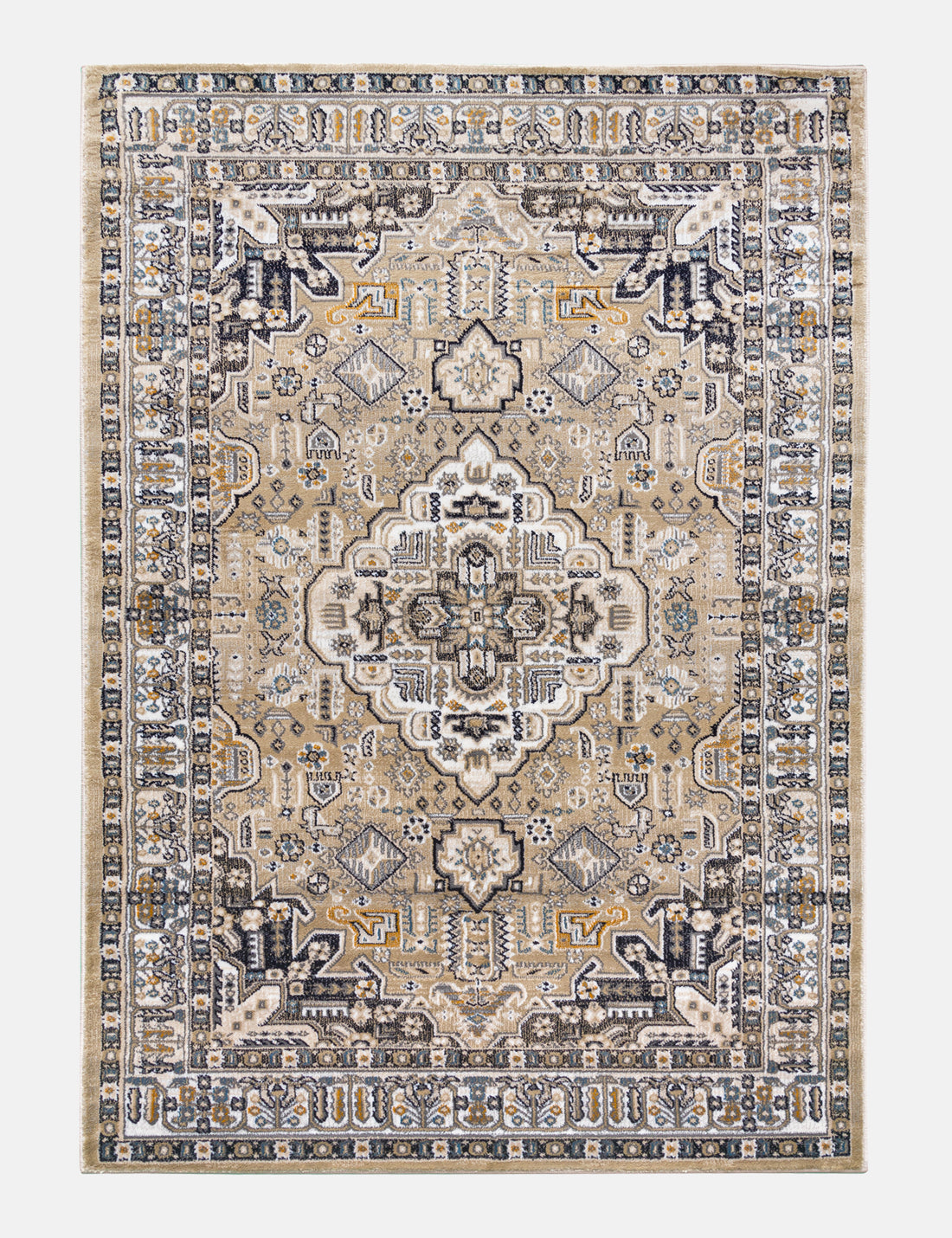 Aziza Medallion - Beige rug from The Mattress Store Ireland