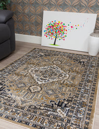 Aziza Medallion - Beige rug, photo 7