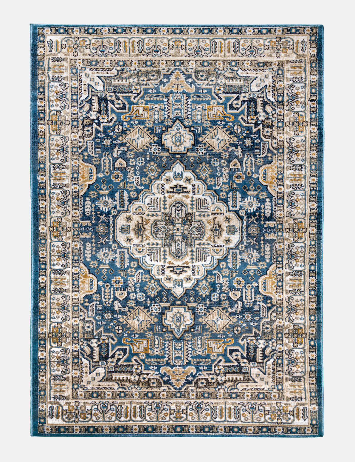 Aziza Medallion - Blue rug from The Mattress Store Ireland