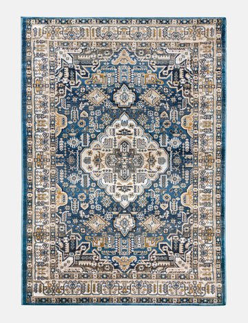 Aziza Medallion - Blue rug from The Mattress Store Ireland