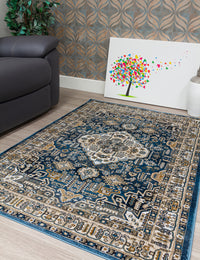Aziza Medallion - Blue rug, photo 5