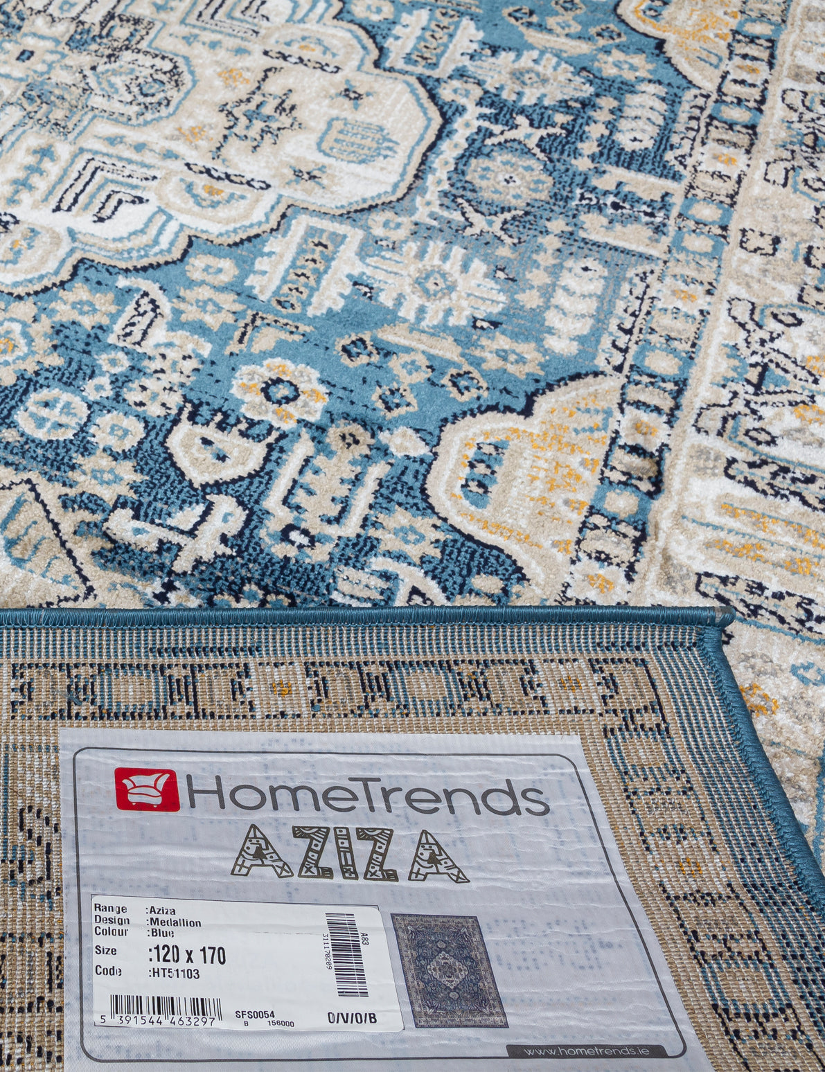 Aziza Medallion - Blue rug, photo 9