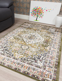 Aziza Medallion - Green rug, photo 5