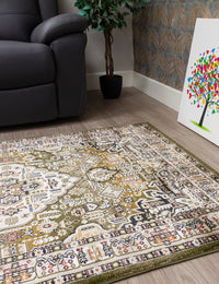 Aziza Medallion - Green rug, 160 x 220 cm size