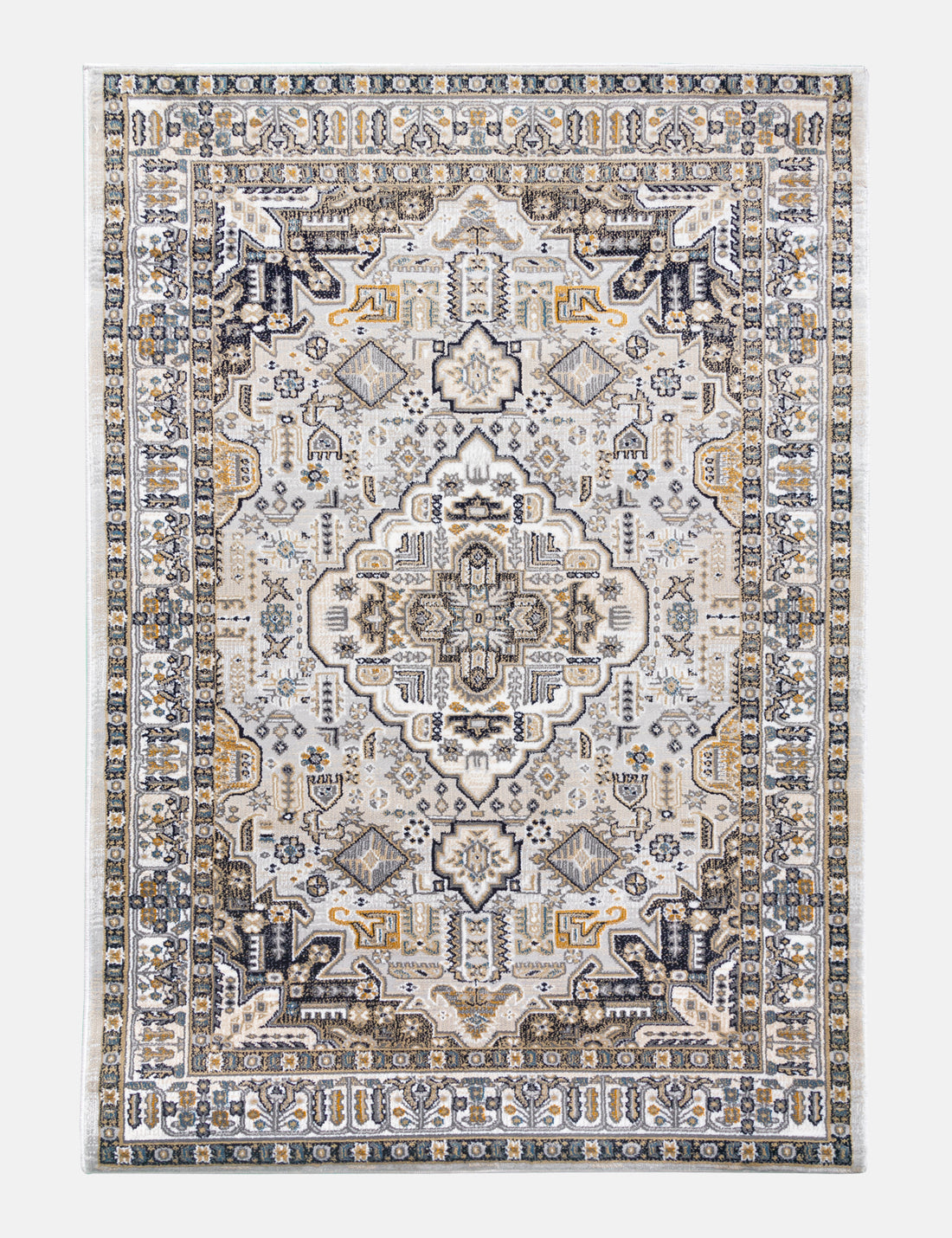 Aziza Medallion - Grey rug from The Mattress Store Ireland