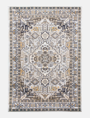 Aziza Medallion - Grey rug from The Mattress Store Ireland