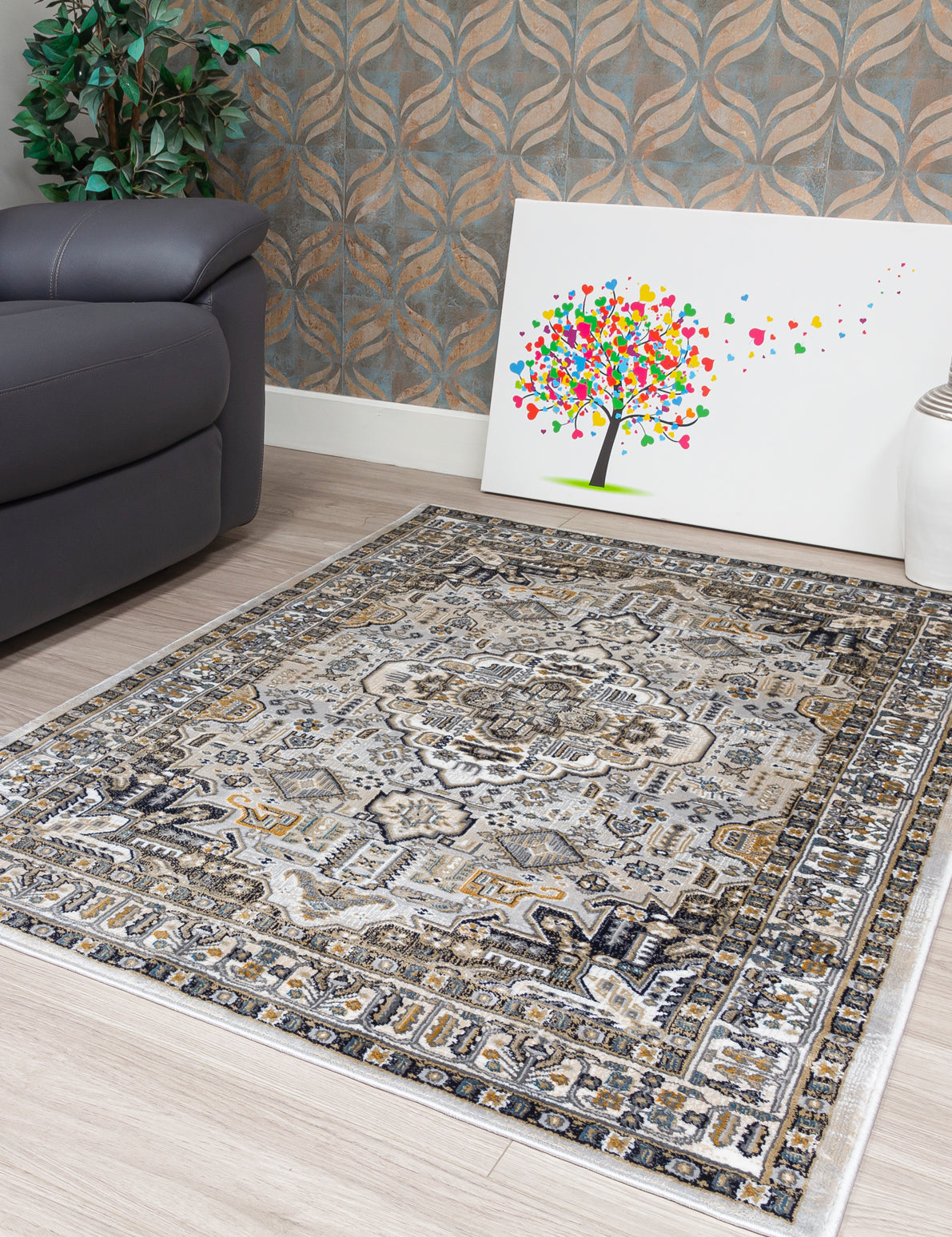 Aziza Medallion - Grey rug, photo 5