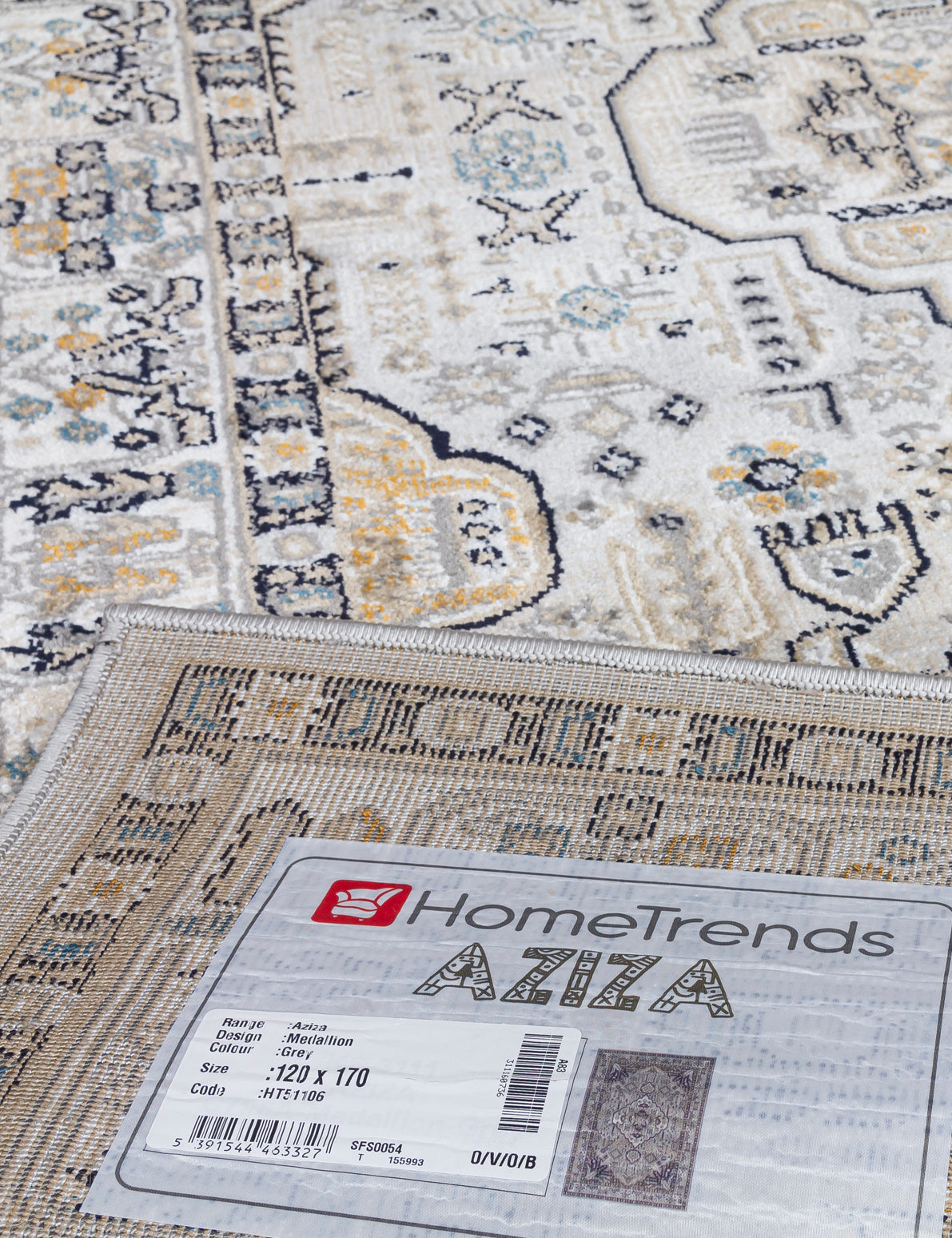 Aziza Medallion - Grey rug, photo 13