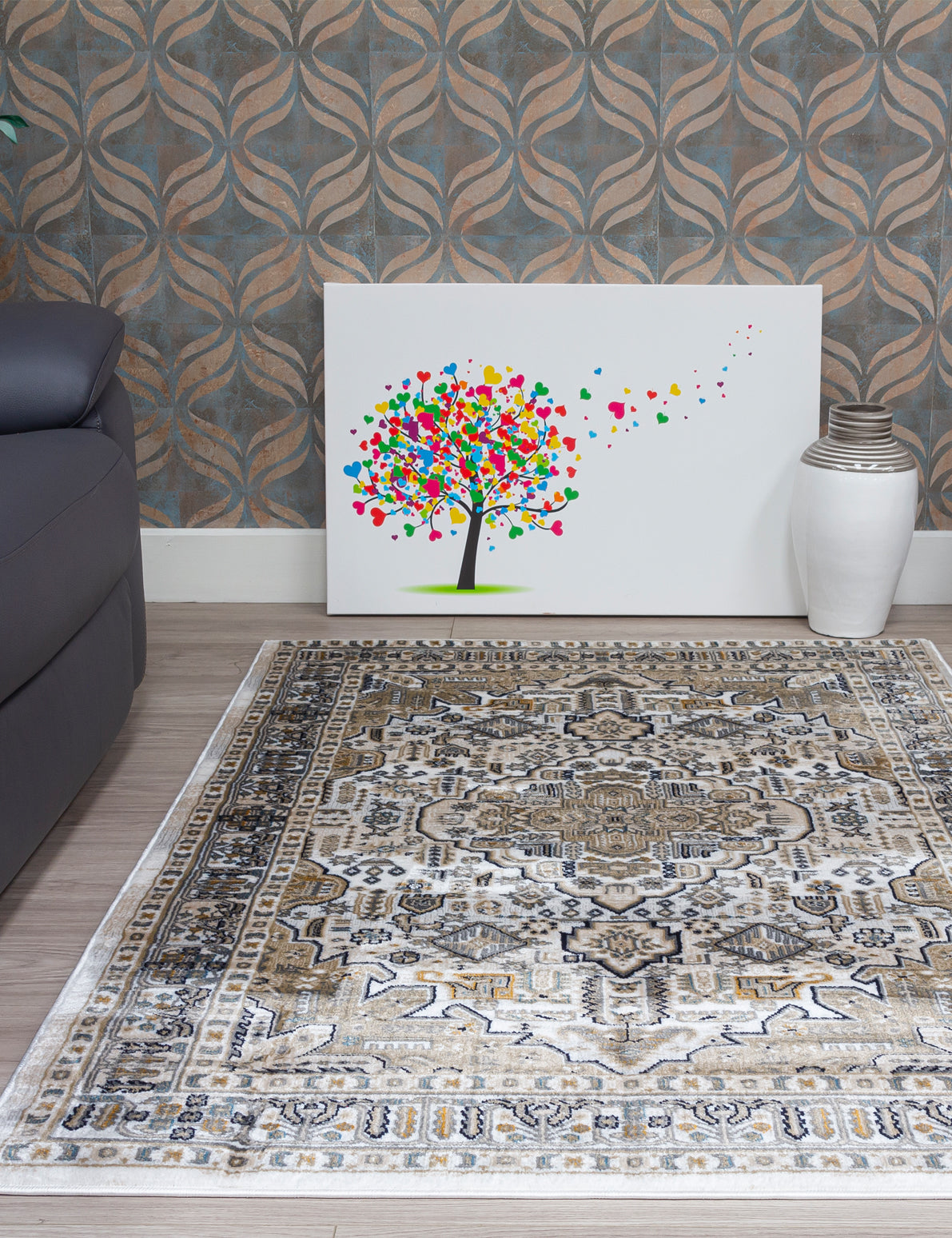 Aziza Medallion - Natural rug, photo 10