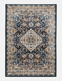 Aziza Medallion - Navy rug from The Mattress Store Ireland