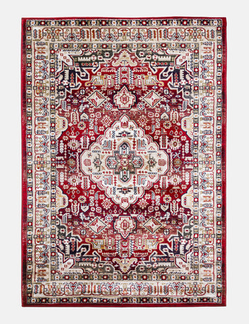 Aziza Medallion - Red rug from The Mattress Store Ireland