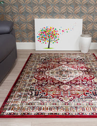 Aziza Medallion - Red rug, 80 x 150 cm size