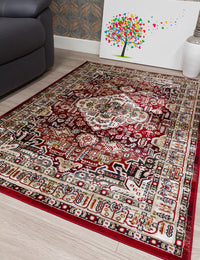 Aziza Medallion - Red rug, 120 x 170 cm size
