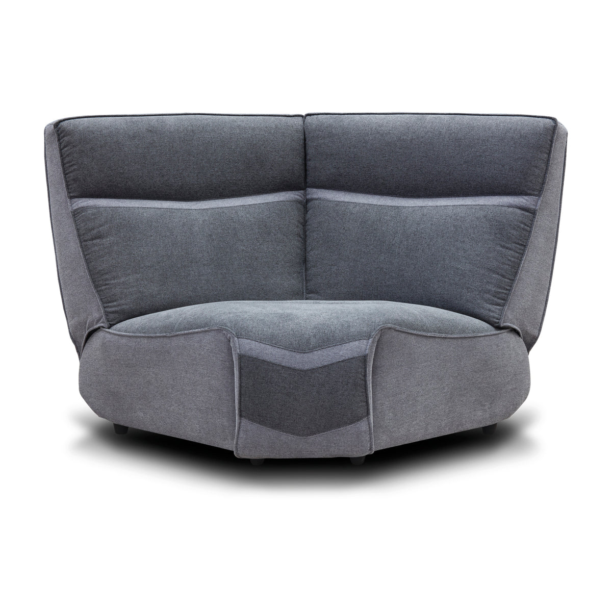 Lazio Curved corner piece in Dark Grey + Blue