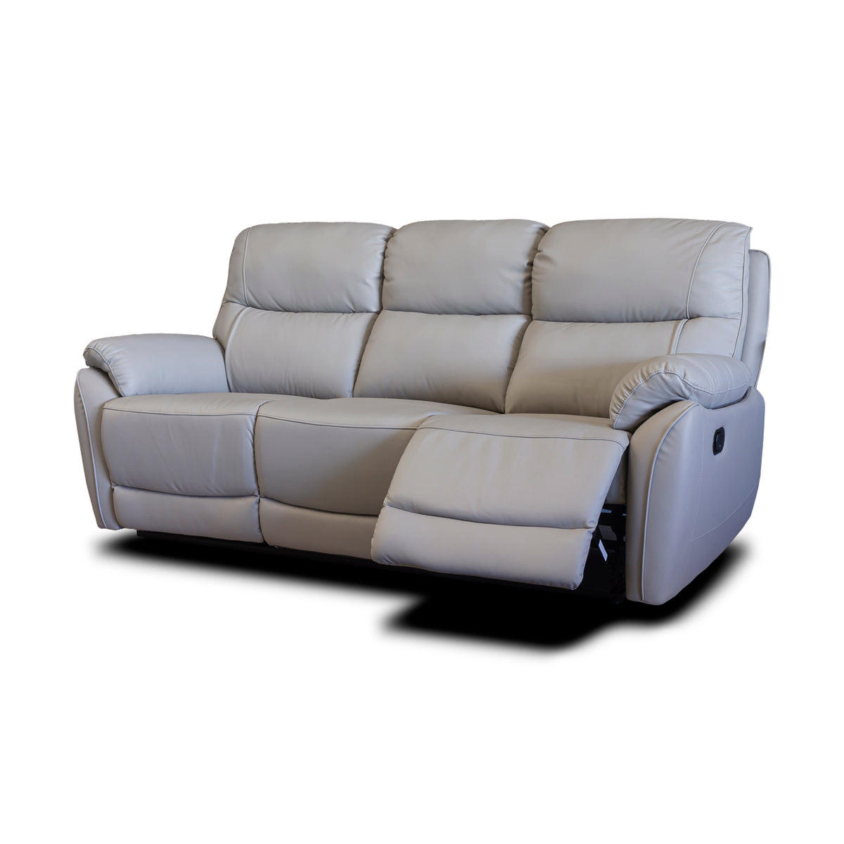 Pandora Half Leather - Pearl Grey corner sofa, photo 8