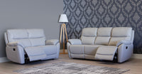Pandora Half Leather - Pearl Grey corner sofa, photo 5