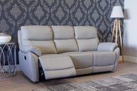 Pandora Half Leather - Pearl Grey corner sofa, photo 4