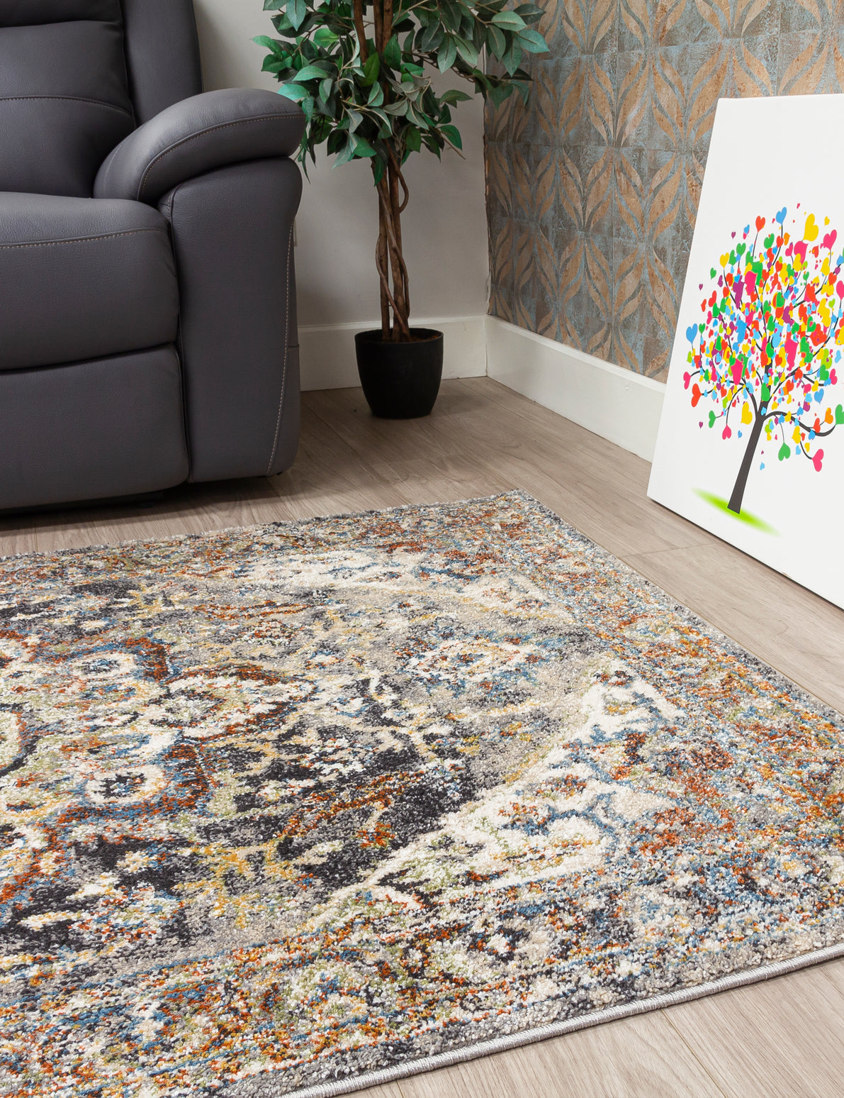 Verdi Rosette rug, 160 x 220 cm size