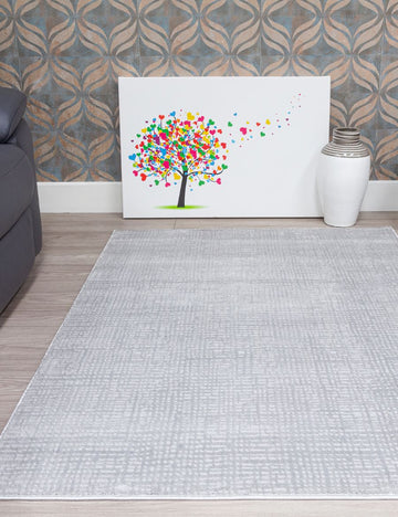 Elements Crisscross - Grey rug from The Mattress Store Ireland