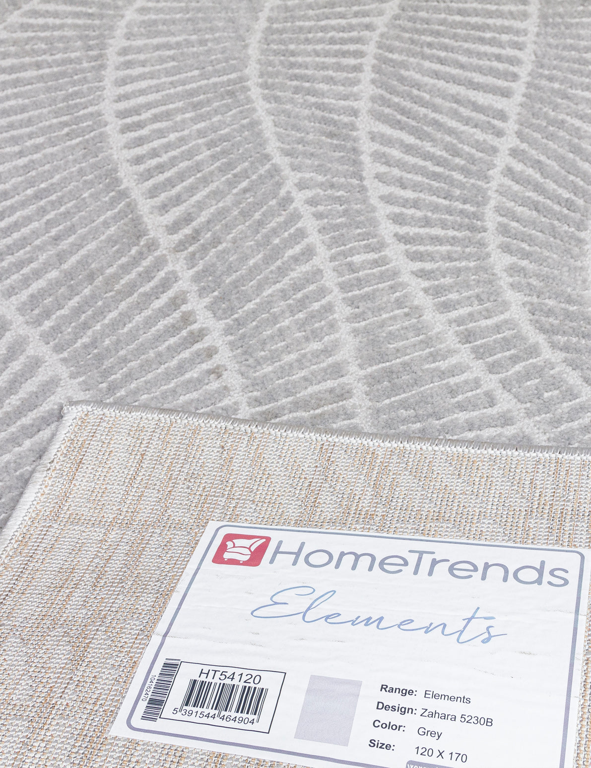 Elements Zahara - Grey rug, 160 x 220 cm size