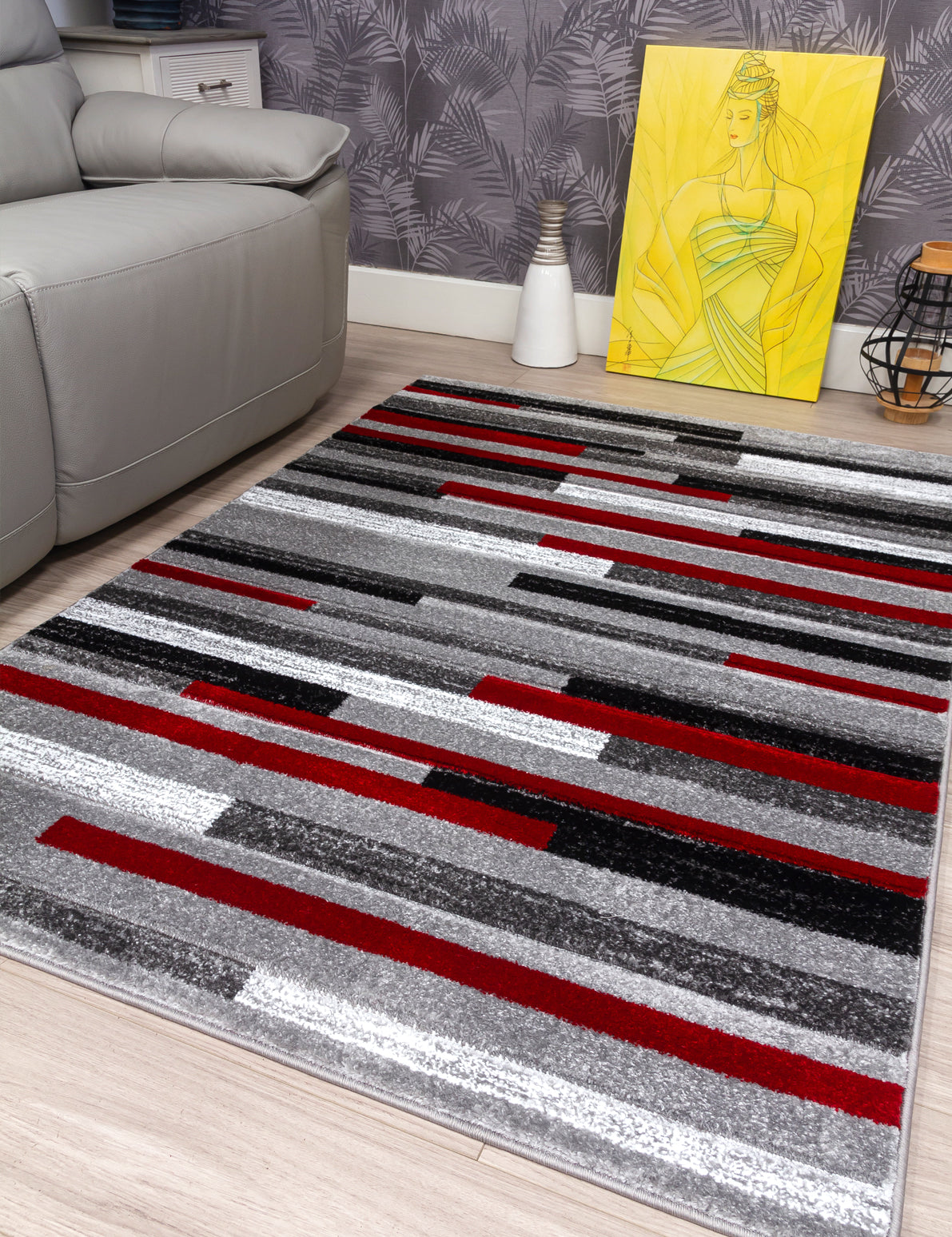 Samba Levels - Red rug, 120 x 170 cm size