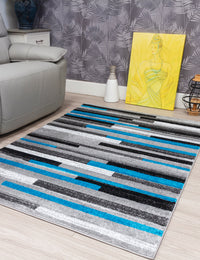 Samba Levels - Teal rug, 120 x 170 cm size