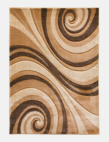Samba Spirals - Beige rug from The Mattress Store Ireland