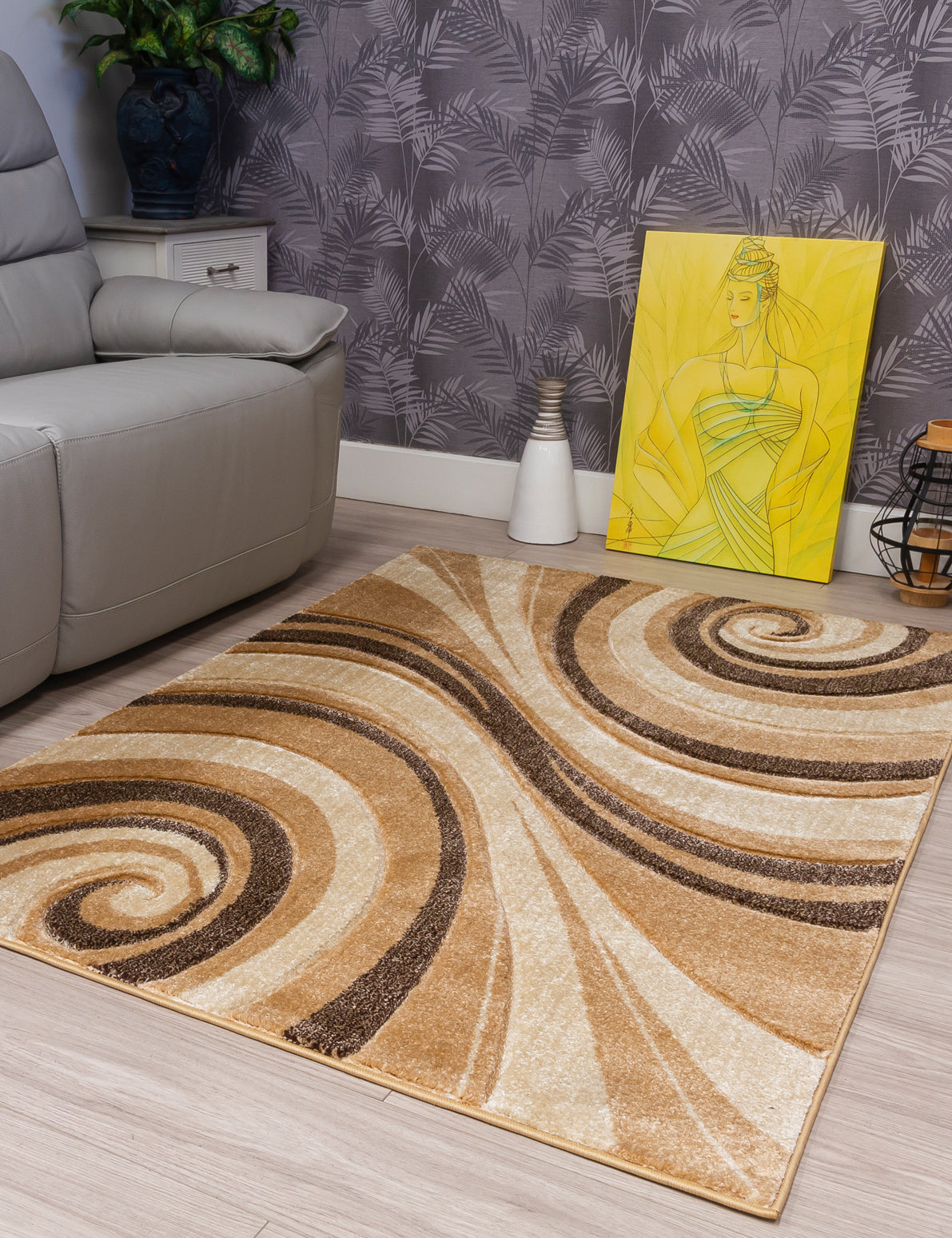 Samba Spirals - Beige rug, photo 5