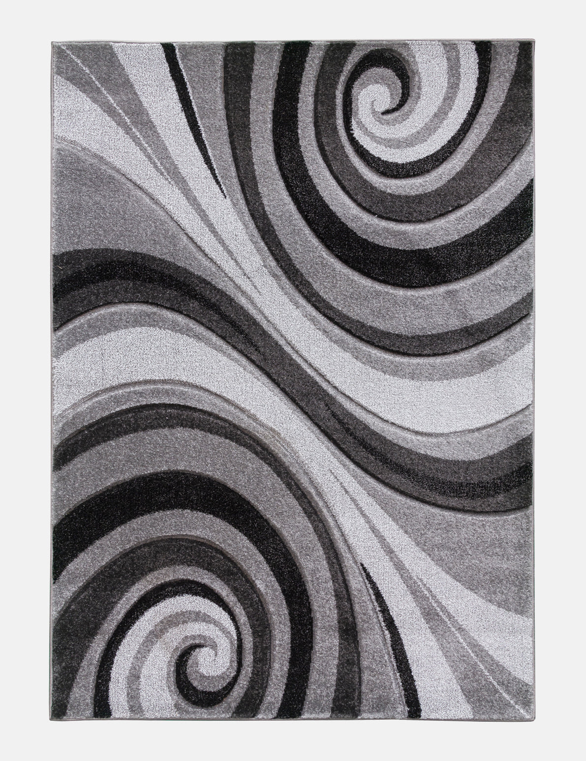 Samba Spirals - Grey rug from The Mattress Store Ireland