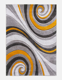 Samba Spirals - Ochre rug from The Mattress Store Ireland