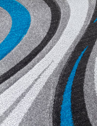 Samba Spirals - Teal rug, photo 8
