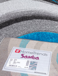 Samba Spirals - Teal rug, photo 13