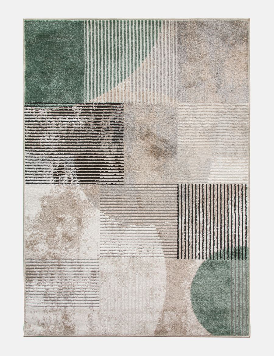 Casino Geo - Green rug from The Mattress Store Ireland