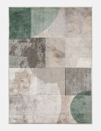 Casino Geo - Green rug from The Mattress Store Ireland