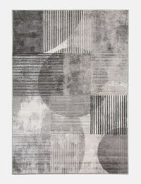 Casino Geo - Grey rug from The Mattress Store Ireland
