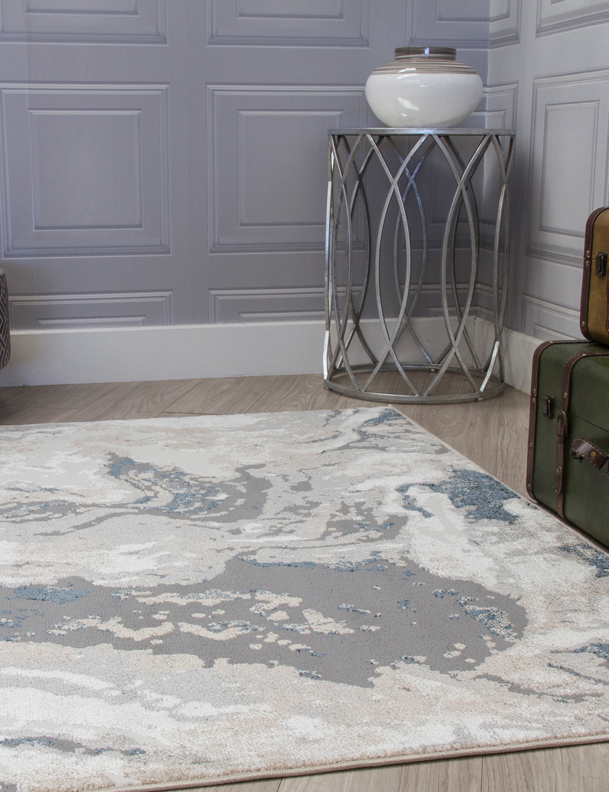 Casino Marble - Blue rug, 120 x 170 cm size