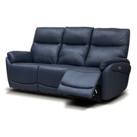 Torino Navy leather sofa, photo 6