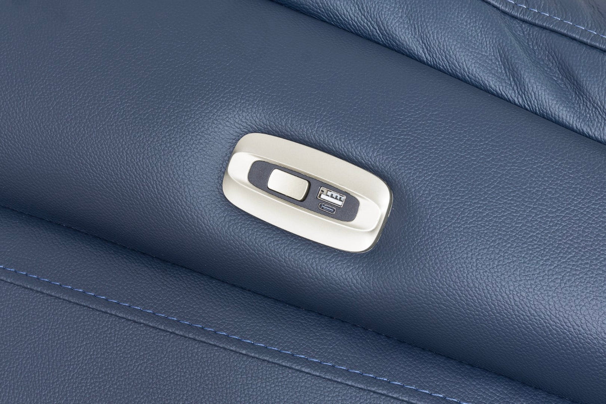 Torino Navy leather sofa, photo 9