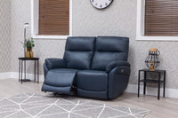 Torino Navy leather sofa, photo 3